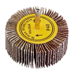 Abrasive Flap Wheel, 80 x 30mm, 40 Grit