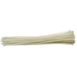 Cable Ties, 4.8 x 400mm, White (Pack of 100)