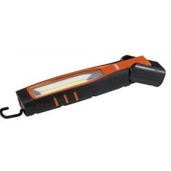 COB/SMD LED Rechargeable Inspection Lamp, 10W, 1,000 Lumens, Orange, 1 x USB Charging Socket Supplied