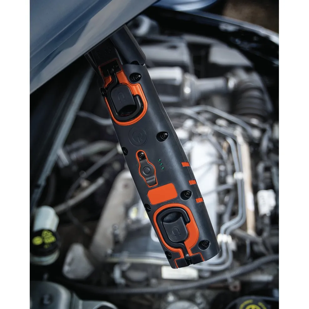 COB/SMD LED Rechargeable Inspection Lamp, 10W, 1,000 Lumens, Orange, 1 x USB Charging Socket Supplied