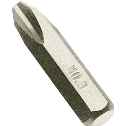 Cross Slot Impact Screwdriver Bit, No.3