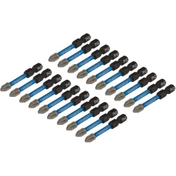 Draper Expert Cross Slot/PH Type Impact Screwdriver Bits, No.2 x 50mm, 1/4" Hex (Pack of 20)