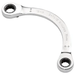 Draper Expert HI-TORQ® Double Ring Ratchet Half Moon Spanner, 11 x 13mm