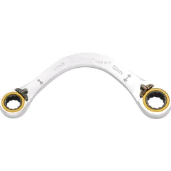 Draper Expert HI-TORQ® Double Ring Ratchet Half Moon Spanner, 10 x 12mm