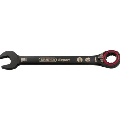 Draper Expert HI-TORQ® Metric Reversible Ratchet Combination Spanner, 18mm, Black