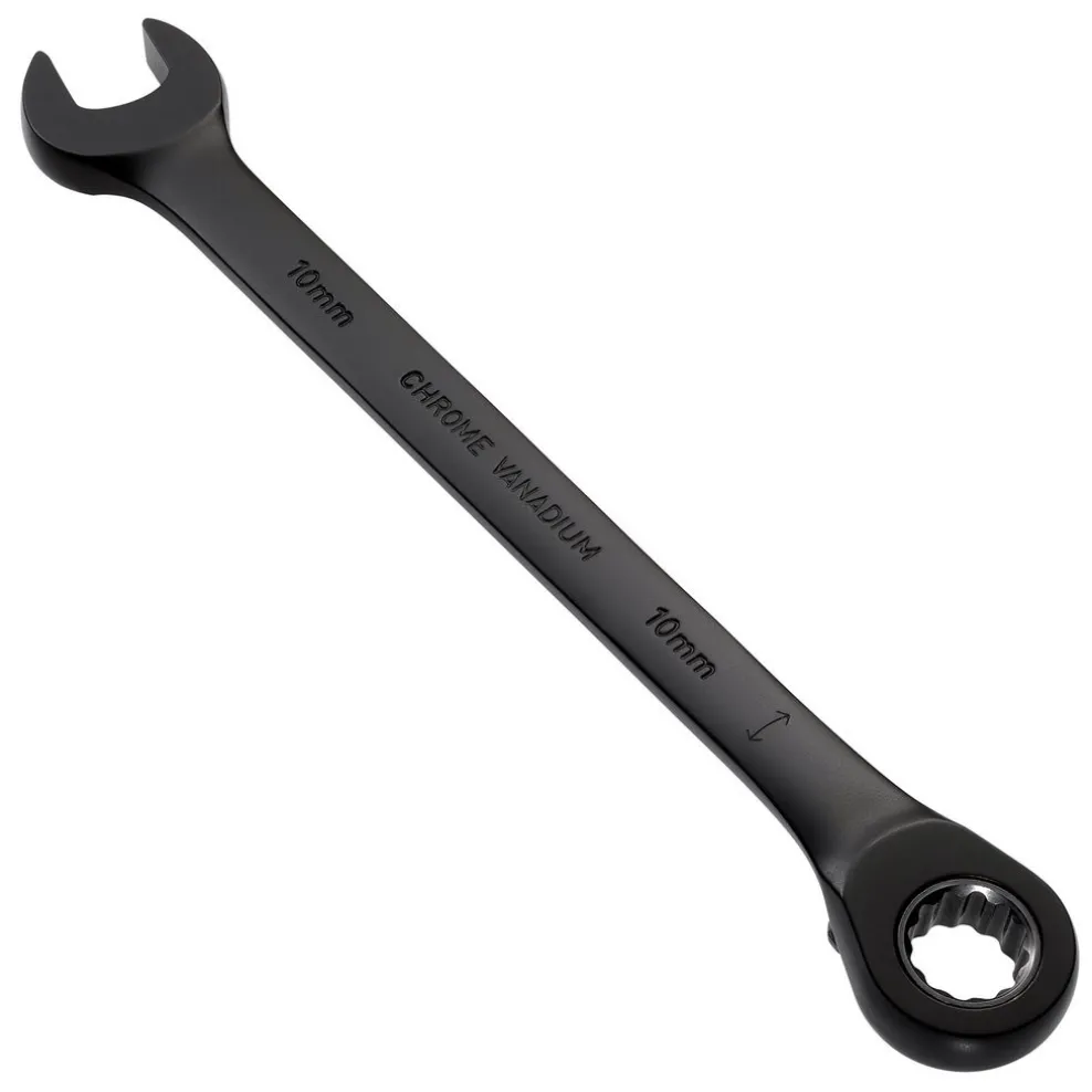 Draper Expert HI-TORQ® Metric Reversible Ratchet Combination Spanner, 10mm, Black