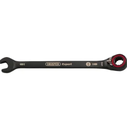Draper Expert HI-TORQ® Metric Reversible Ratchet Combination Spanner, 8mm, Black