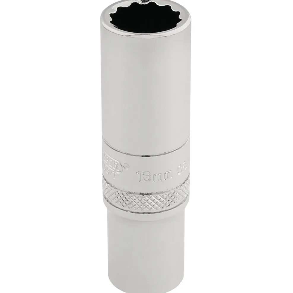 Draper Expert HI-TORQ® 12 Point Deep Socket, 3/8" Sq. Dr., 13mm