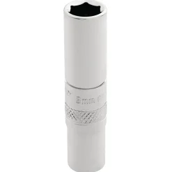 Draper Expert HI-TORQ® 6 Point Deep Socket, 1/4" Sq. Dr., 8mm