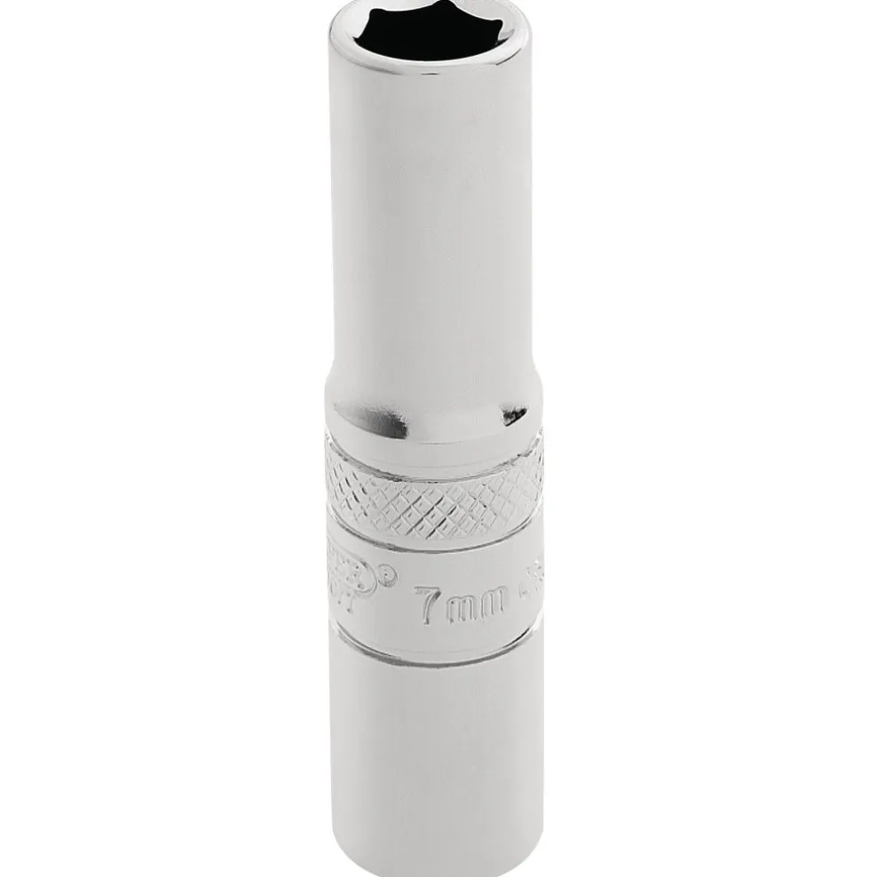Draper Expert HI-TORQ® 6 Point Deep Socket, 1/4" Sq. Dr., 7mm