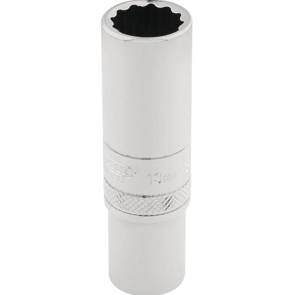Draper Expert HI-TORQ® 12 Point Deep Socket, 3/8" Sq. Dr., 12mm