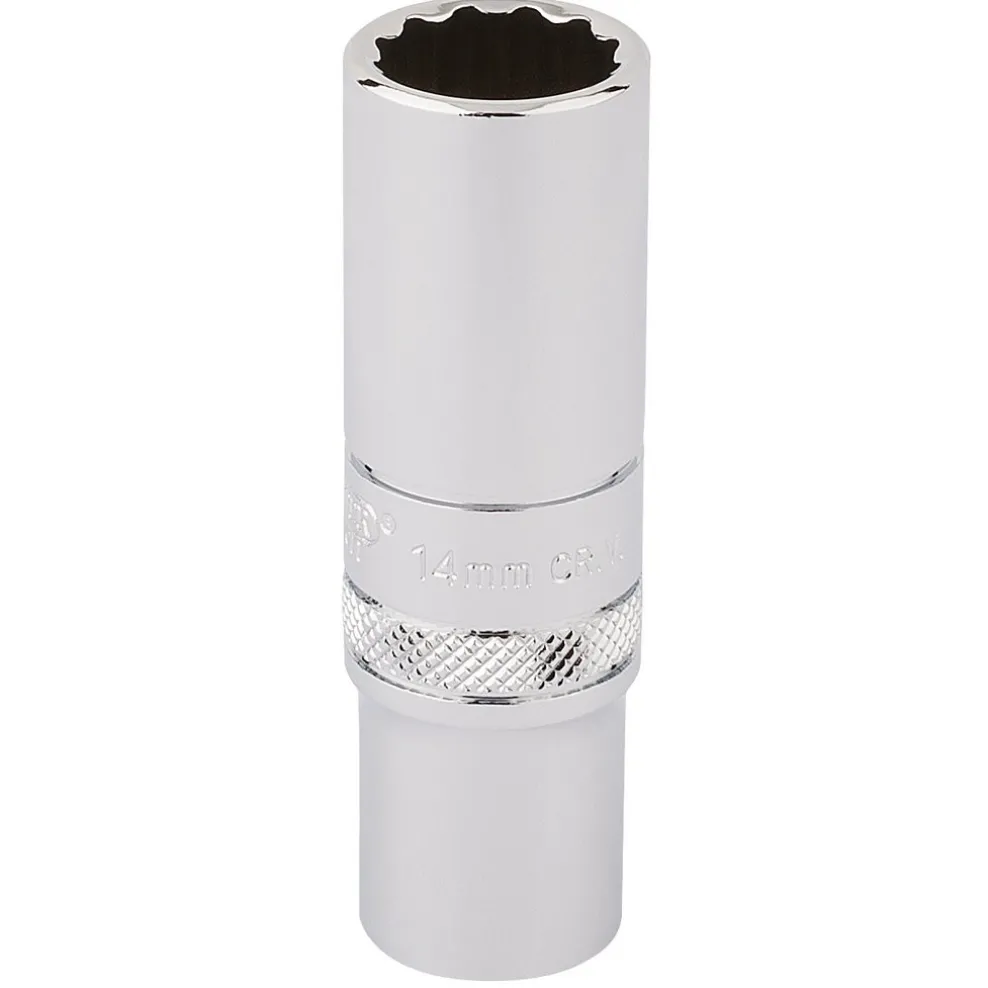 Draper Expert HI-TORQ® 12 Point Deep Socket, 3/8" Sq. Dr., 14mm