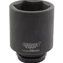 Draper Expert HI-TORQ® 6 Point Deep Impact Socket, 3/4" Sq. Dr., 59mm