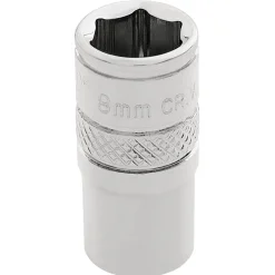 Draper Expert HI-TORQ® 6 Point Socket, 1/4" Sq. Dr., 8mm