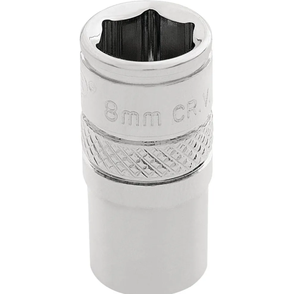 Draper Expert HI-TORQ® 6 Point Socket, 1/4" Sq. Dr., 8mm