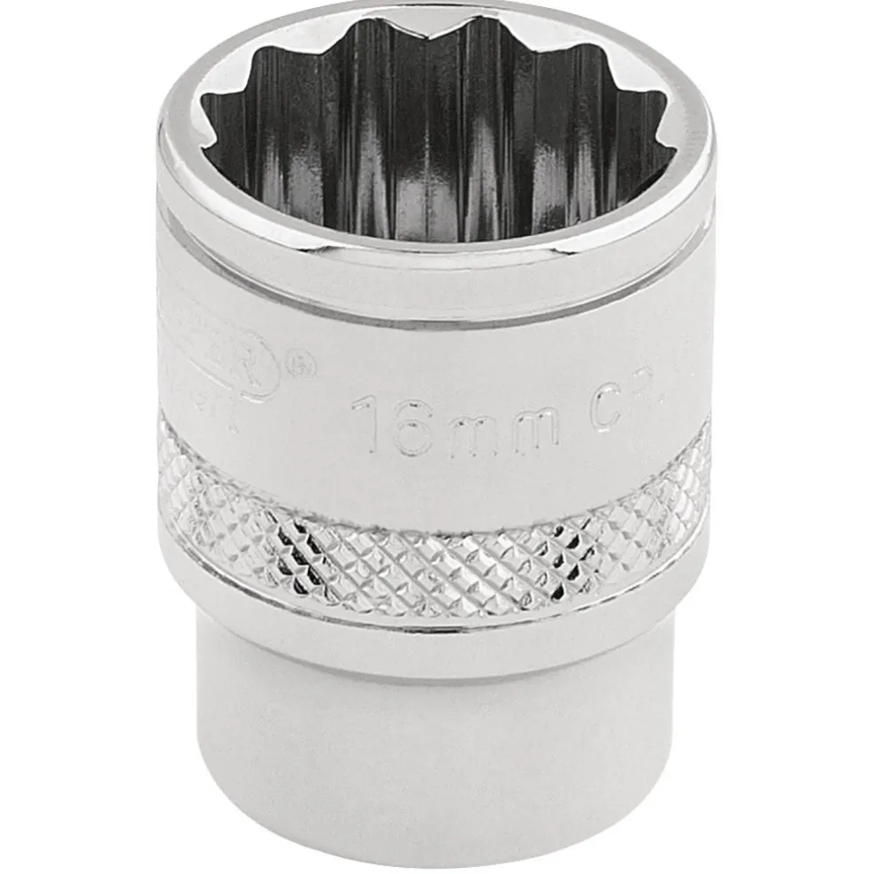 Draper Expert HI-TORQ® 12 Point Socket, 3/8" Sq. Dr., 16mm