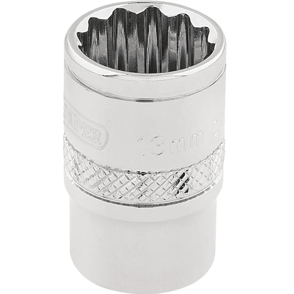 Draper Expert HI-TORQ® 12 Point Socket, 3/8" Sq. Dr., 13mm