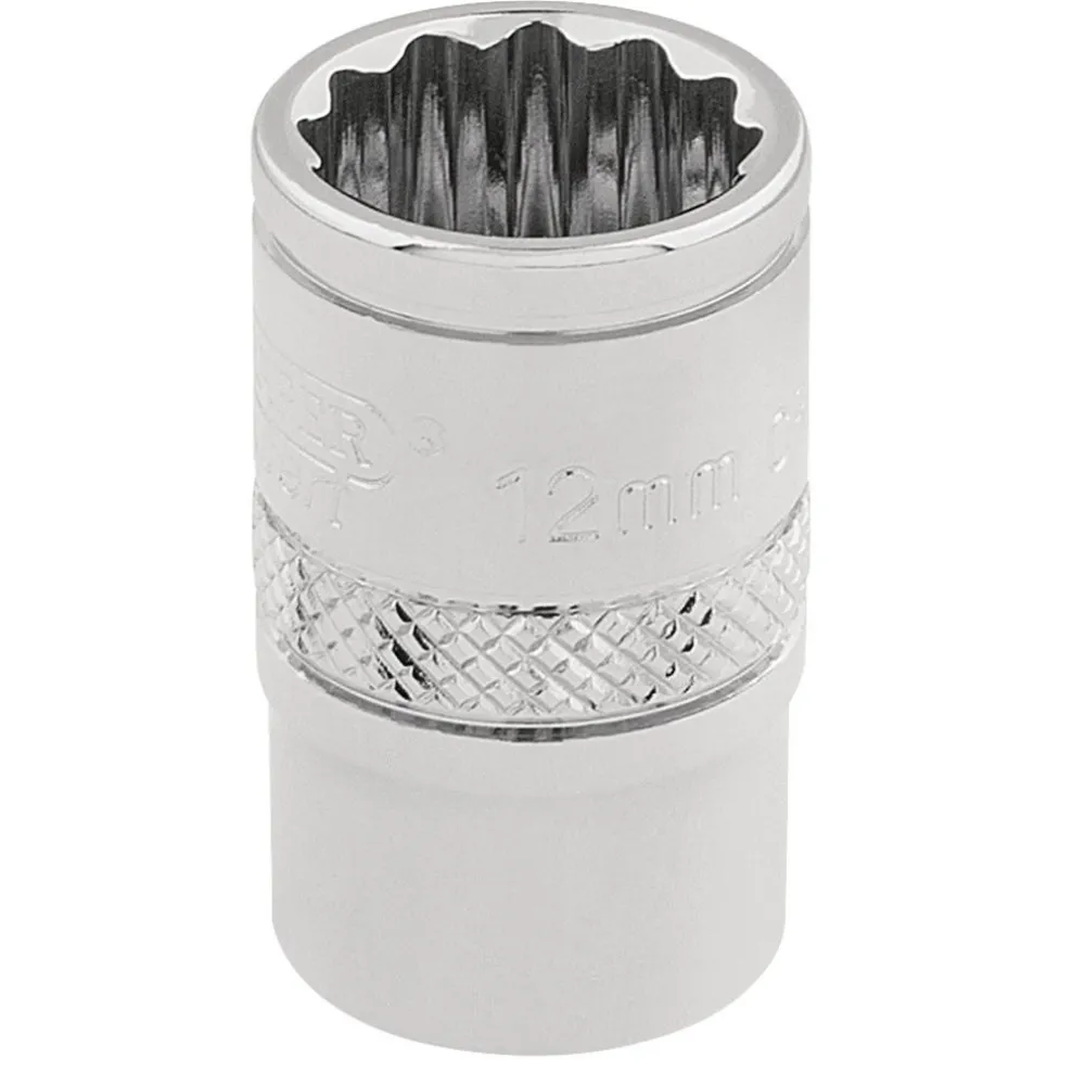 Draper Expert HI-TORQ® 12 Point Socket, 3/8" Sq. Dr., 12mm