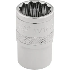 Draper Expert HI-TORQ® 12 Point Socket, 3/8" Sq. Dr., 11/16"
