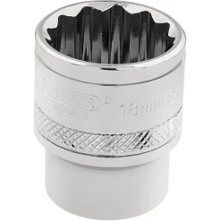 Draper Expert HI-TORQ® 12 Point Socket, 3/8" Sq. Dr., 18mm