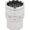 Draper Expert HI-TORQ® 12 Point Socket, 1/2" Sq. Dr., 21mm
