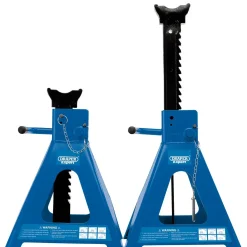 Draper Expert Pneumatic Rise Ratcheting Axle Stands, 10 Tonne (Pair)