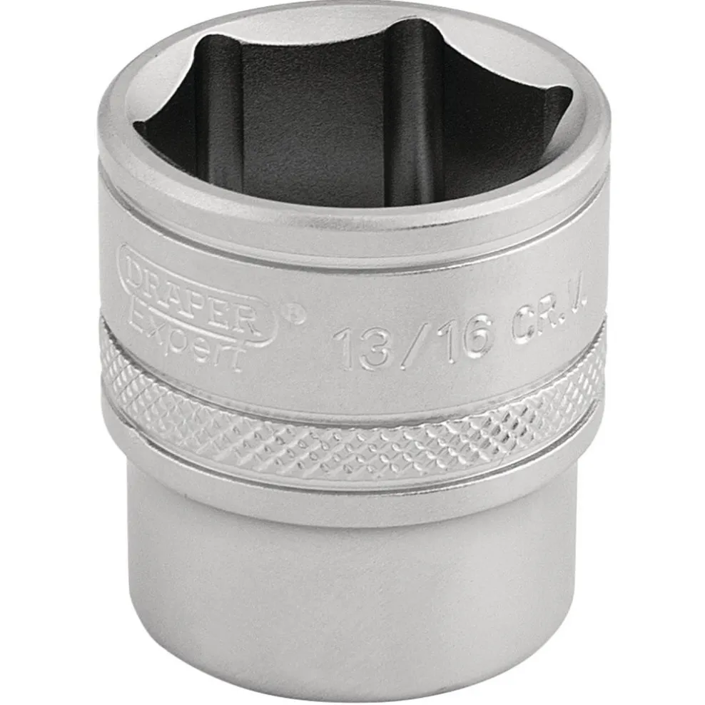 Draper Expert 6 Point Imperial Socket, 3/8" Sq. Dr., 13/16"