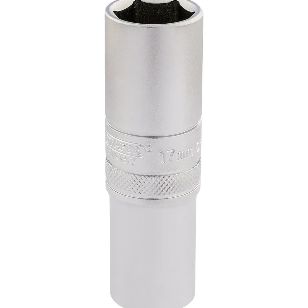 Draper Expert 6 Point Metric Deep Socket, 1/2" Sq. Dr., 17mm