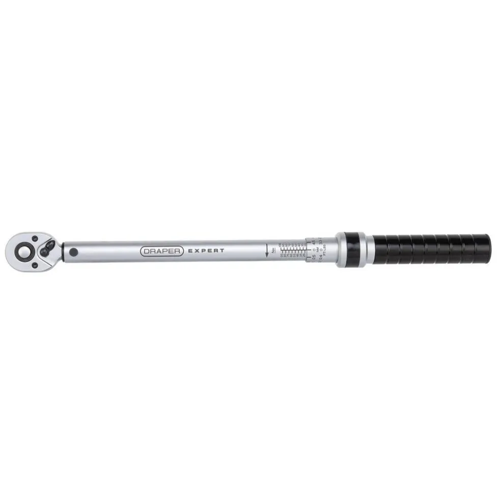 Draper Expert Ratchet Torque Wrench, 3/8" Sq. Dr., 20-142Nm
