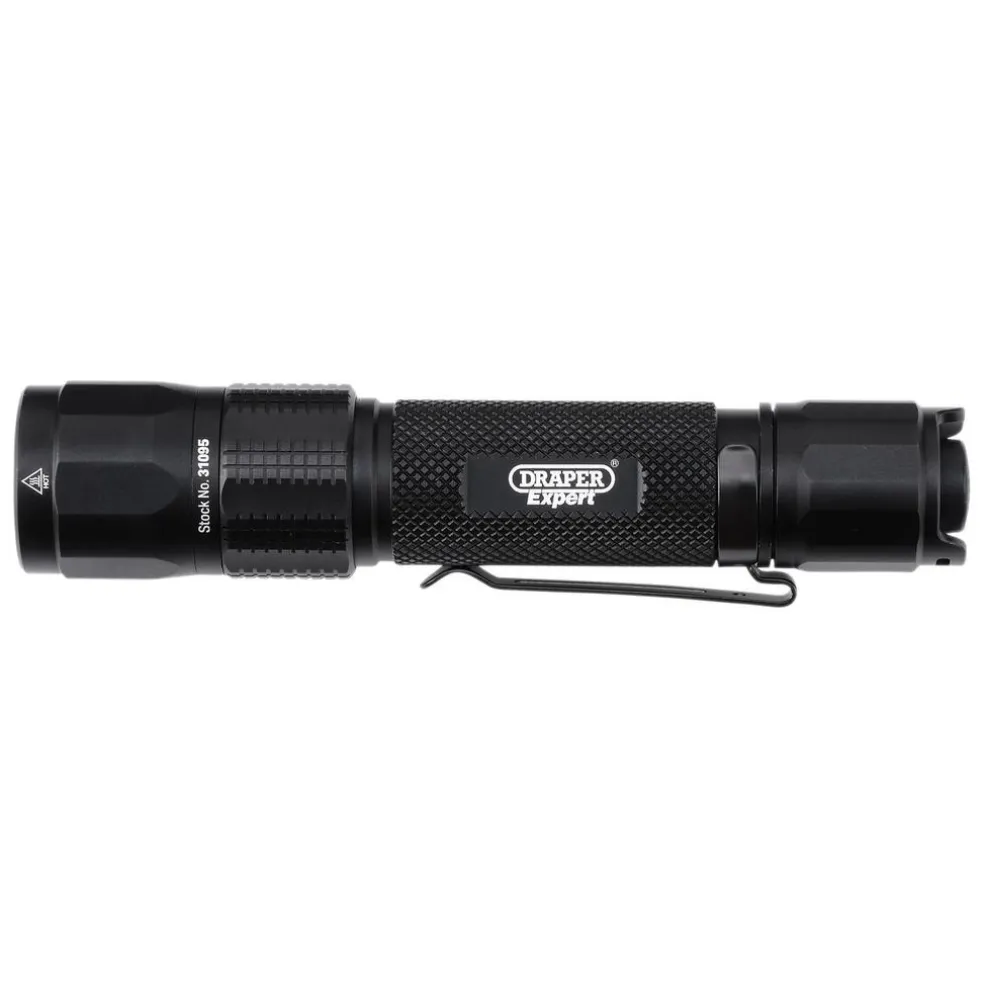 Draper Expert SMD LED USB Rechargeable High Performance Torch, 12W, 1200 Lumens, USB-C Cable Supplied