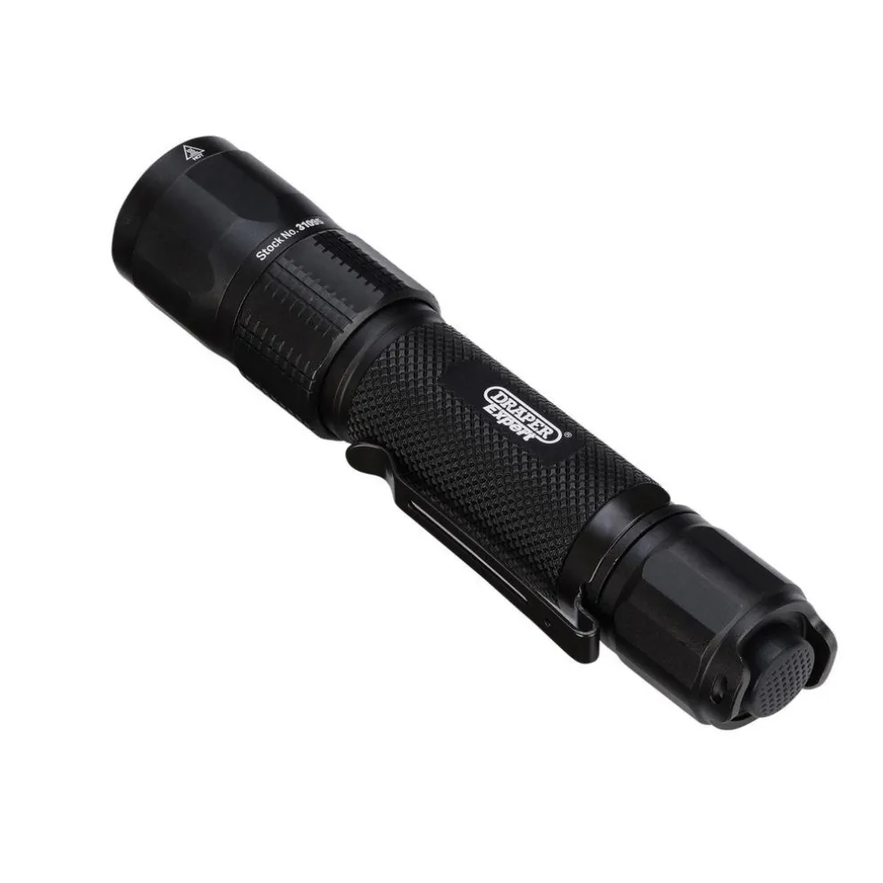 Draper Expert SMD LED USB Rechargeable High Performance Torch, 12W, 1200 Lumens, USB-C Cable Supplied