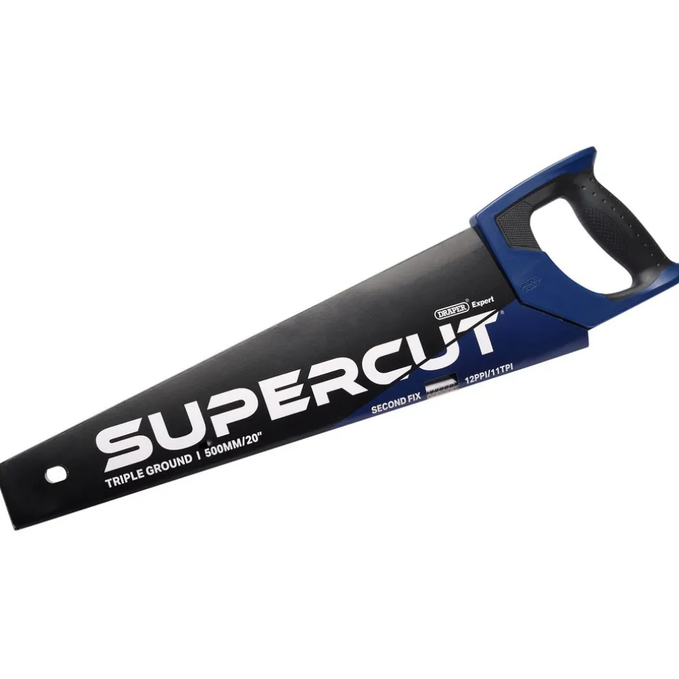 Draper Expert Supercut® Second Fix Triple Ground Handsaw, 500mm/20", 11tpi/12ppi