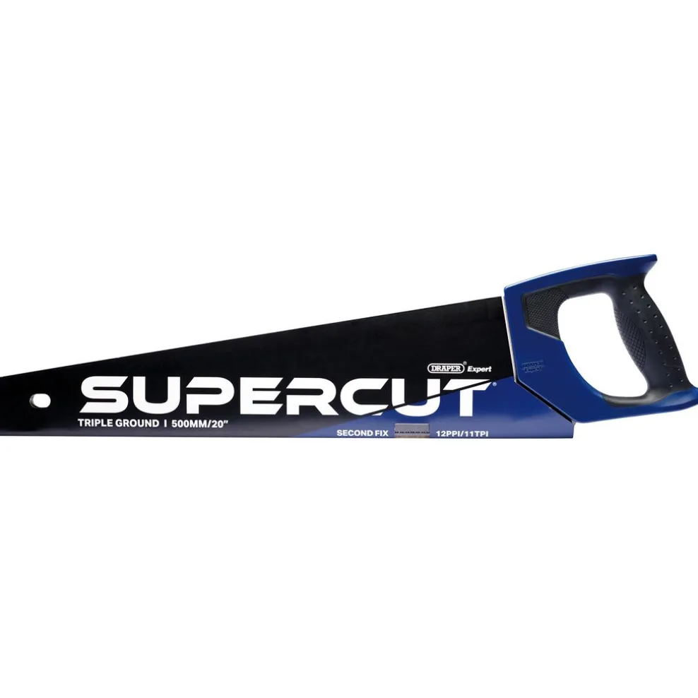 Draper Expert Supercut® Second Fix Triple Ground Handsaw, 500mm/20", 11tpi/12ppi