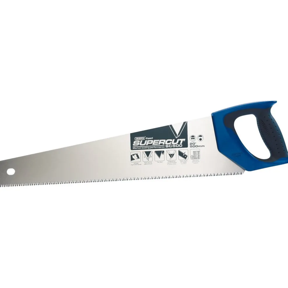 Draper Expert Supercut® Soft Grip Hardpoint Handsaw, 500mm/20", 7tpi/8ppi