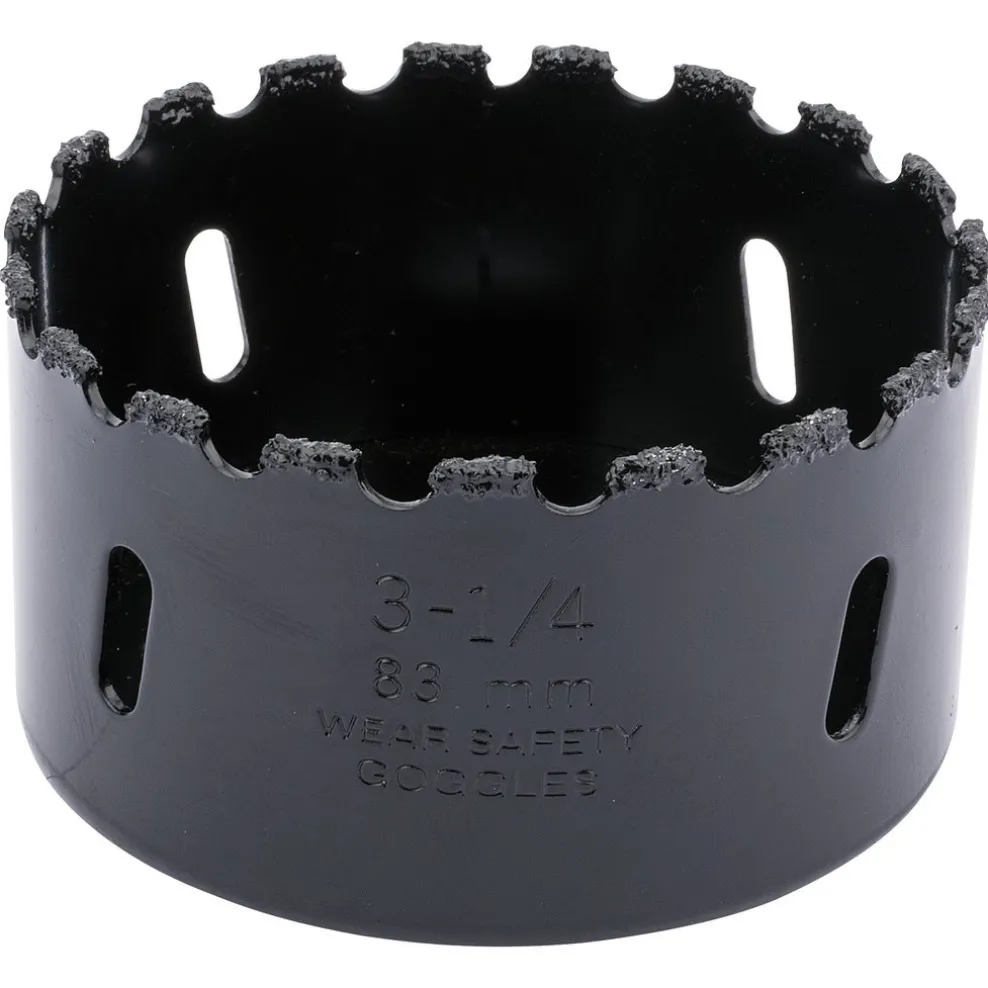 Draper Expert Tungsten Carbide Grit Hole Saw, 83mm