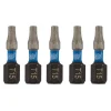 Draper Expert TX-STAR® Impact Screwdriver Bits, T15 x 25mm, 1/4" Hex (Pack of 5)