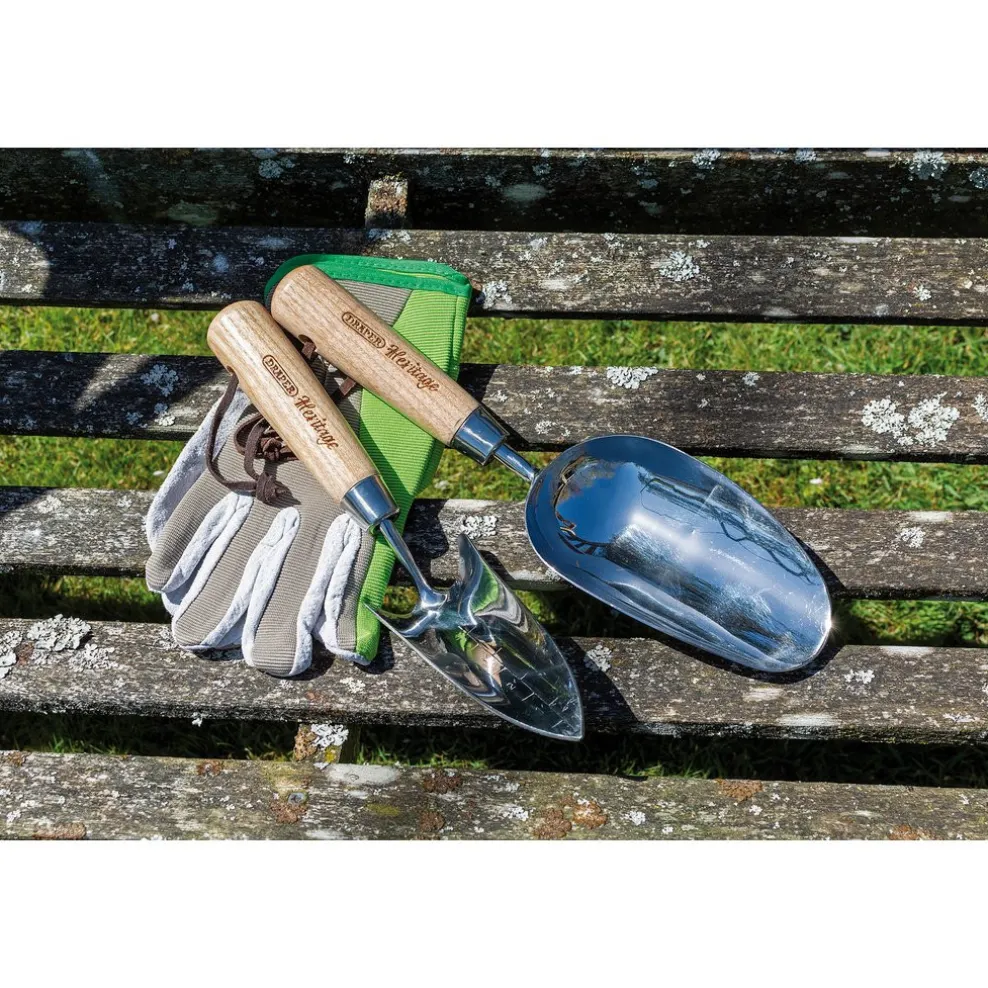 Draper Heritage Stainless Steel Hand Potting Scoop with Ash Handle
