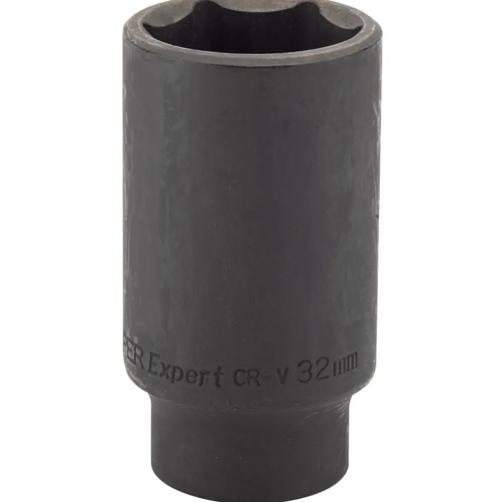 Draper HI-TORQ® Deep Impact Socket, 1/2" Sq. Dr., 32mm