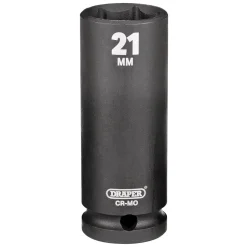 Draper HI-TORQ® Deep Impact Socket, 1/2" Sq. Dr., 21mm