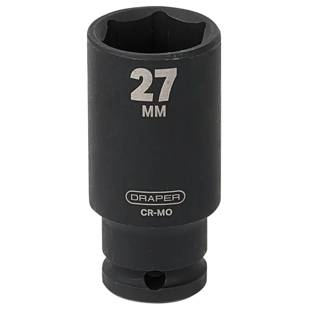 Draper HI-TORQ® Deep Impact Socket, 1/2" Sq. Dr., 27mm