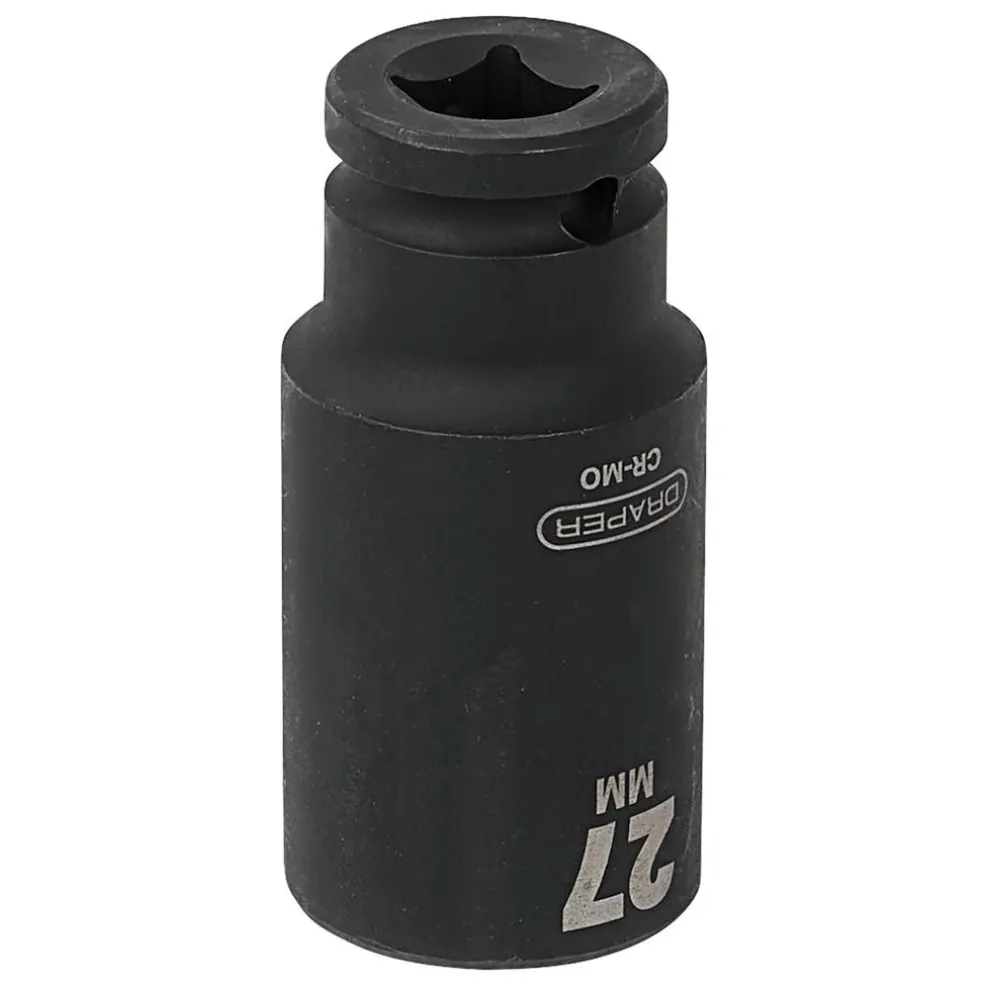 Draper HI-TORQ® Deep Impact Socket, 1/2" Sq. Dr., 27mm