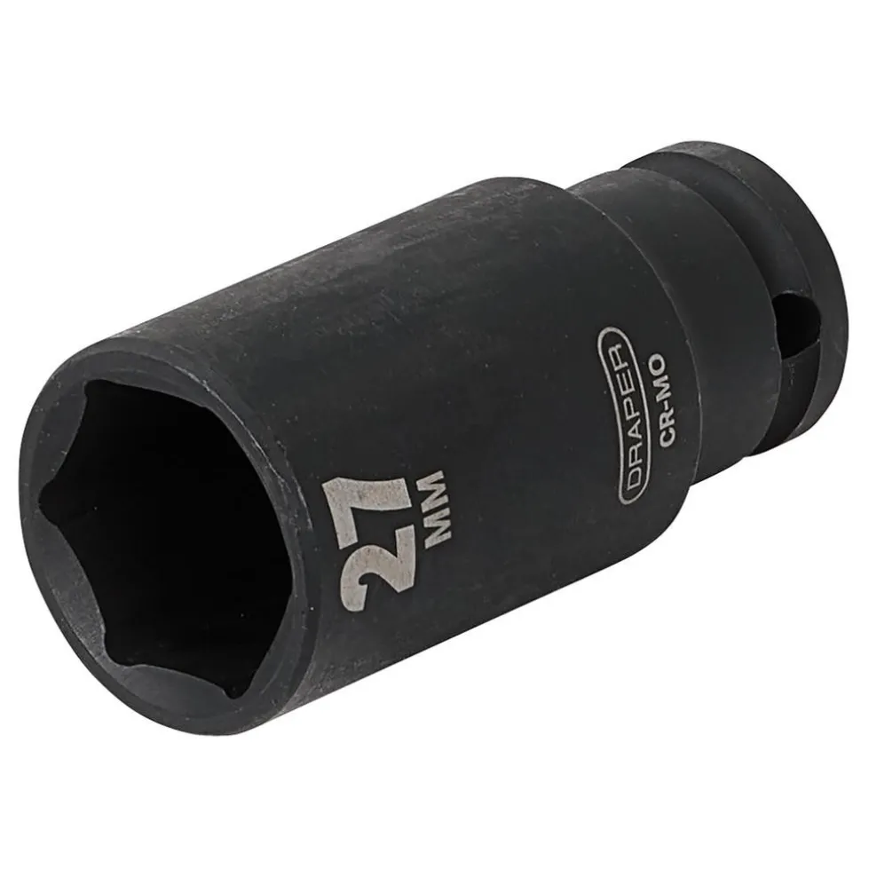 Draper HI-TORQ® Deep Impact Socket, 1/2" Sq. Dr., 27mm