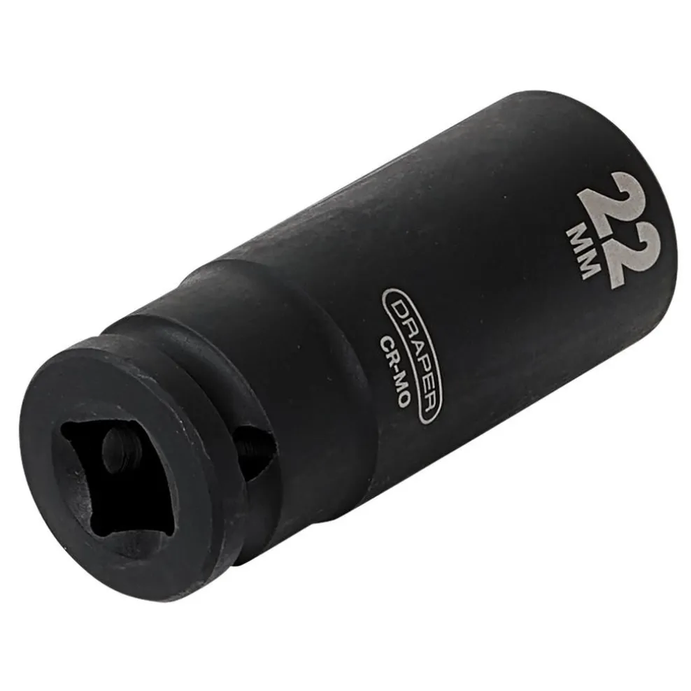 Draper HI-TORQ® Deep Impact Socket, 1/2" Sq. Dr., 22mm