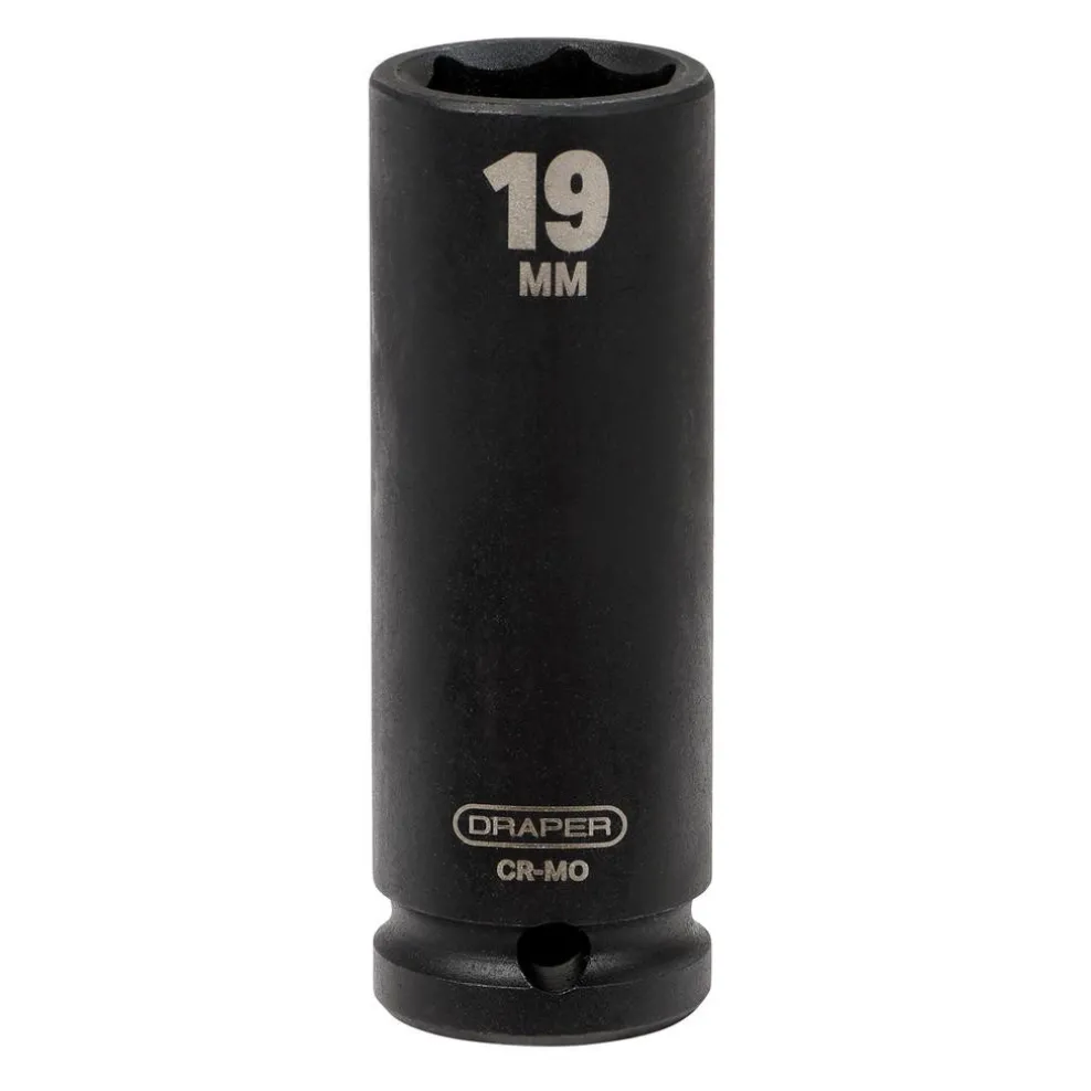 Draper HI-TORQ® Deep Impact Socket, 1/2" Sq. Dr., 19mm