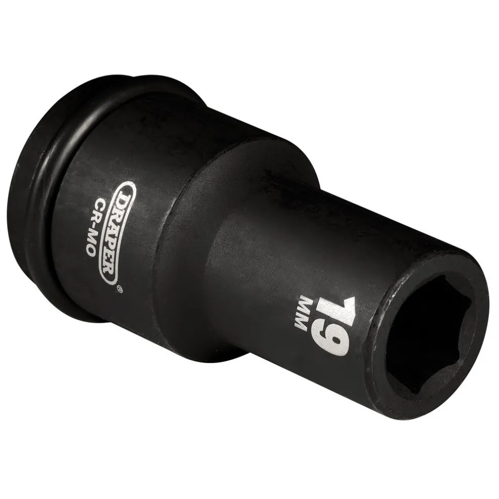 Draper Hi-TORQ® Deep Impact Socket, 3/4" Sq. Dr., 19mm