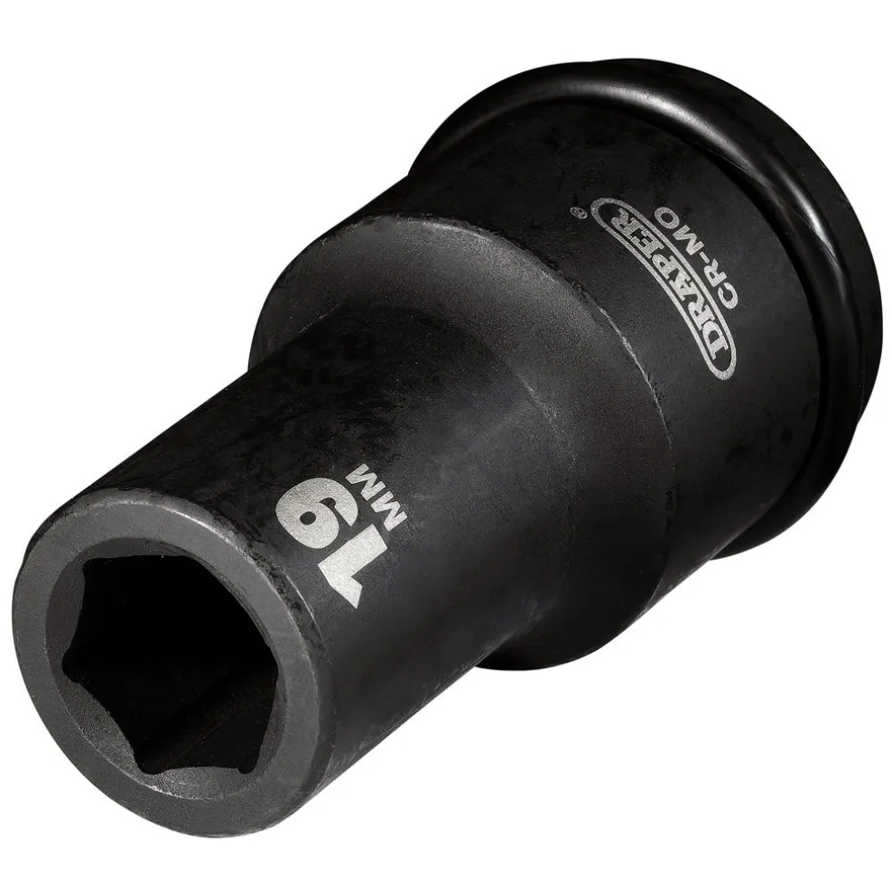 Draper Hi-TORQ® Deep Impact Socket, 3/4" Sq. Dr., 19mm