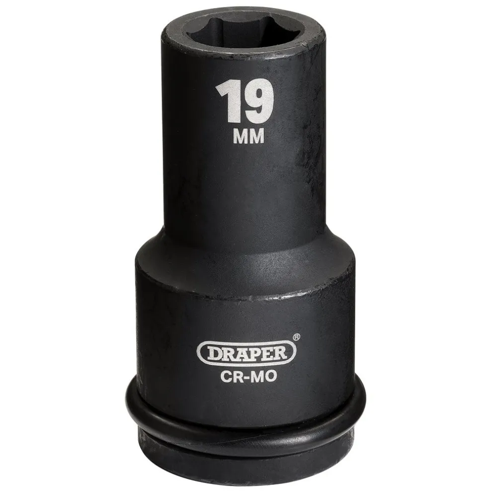 Draper Hi-TORQ® Deep Impact Socket, 3/4" Sq. Dr., 19mm