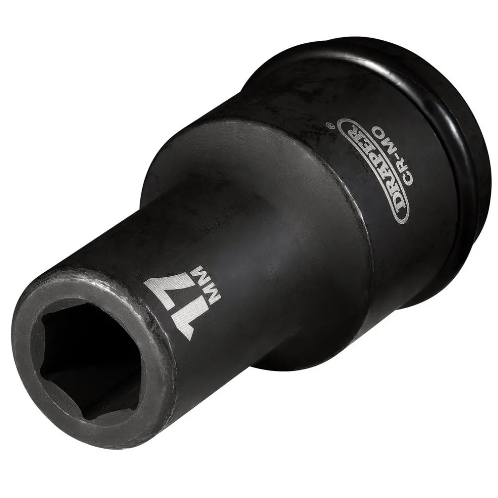 Draper Hi-TORQ® Deep Impact Socket, 3/4" Sq. Dr., 17mm