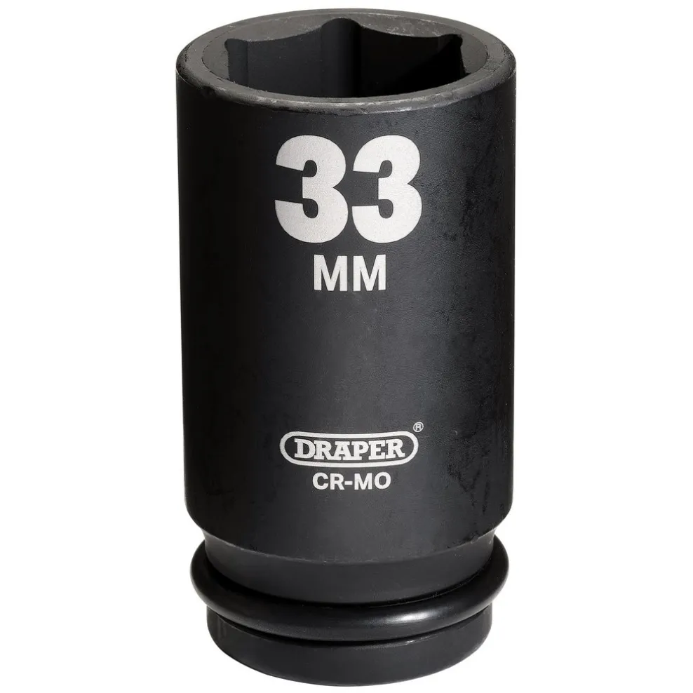 Draper Hi-TORQ® Deep Impact Socket, 3/4" Sq. Dr., 33mm