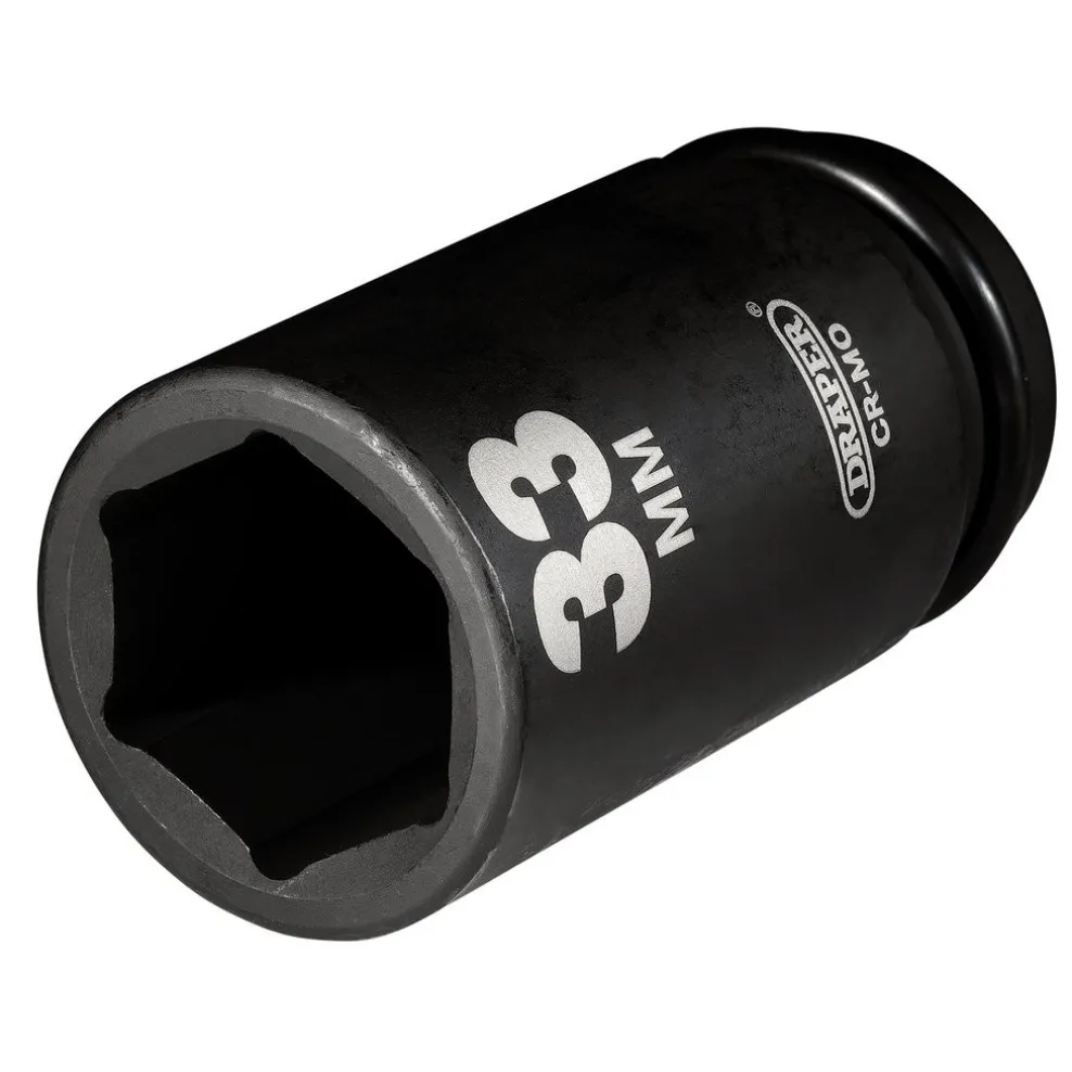 Draper Hi-TORQ® Deep Impact Socket, 3/4" Sq. Dr., 33mm
